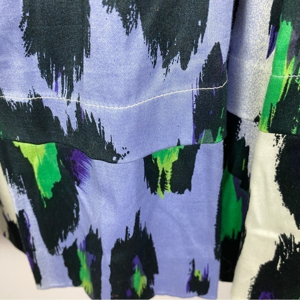 Spanner Animal Print Full Cotton Midi Skirt Size 10 Lilac Green NWT - Picture 5 of 11
